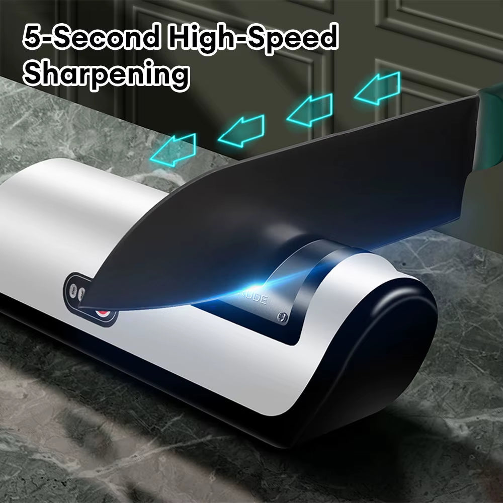 SharpPro™ USB Rechargeable Electric Knife Sharpener – Fast & Adjustable Sharpener for Knives, Scissors, and Grinders